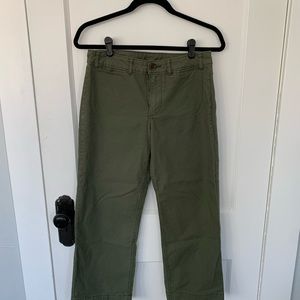 Old Navy high-rise, wide leg crop twill pants